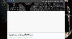 Desktop Screenshot of levinwines.com